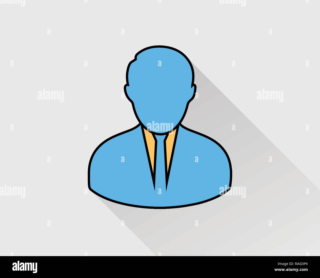 Corporate Man colorful Icon on gray background Stock Vector Image & Art ...