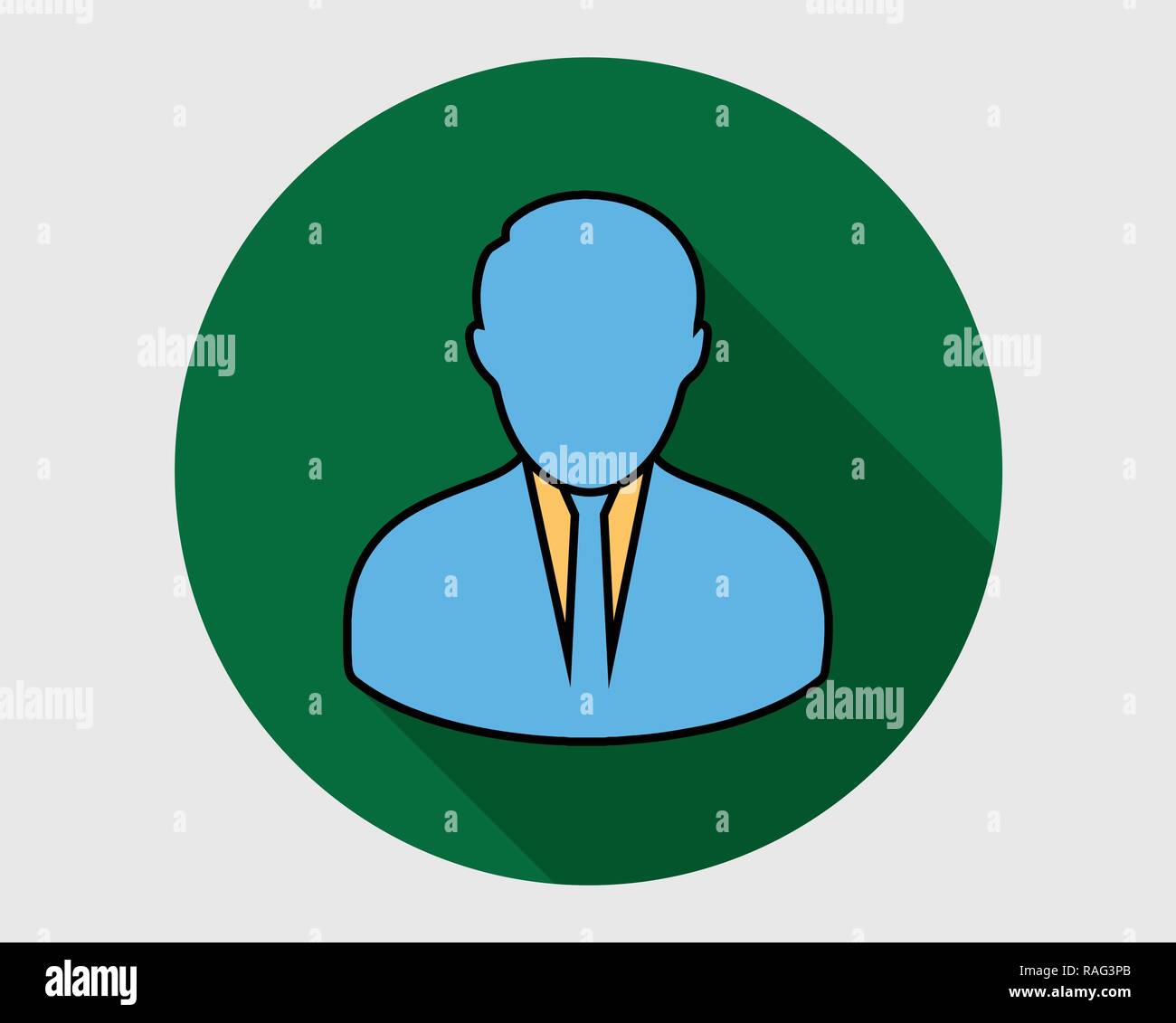 Corporate Man colorful Icon on gray background Stock Vector Image & Art ...