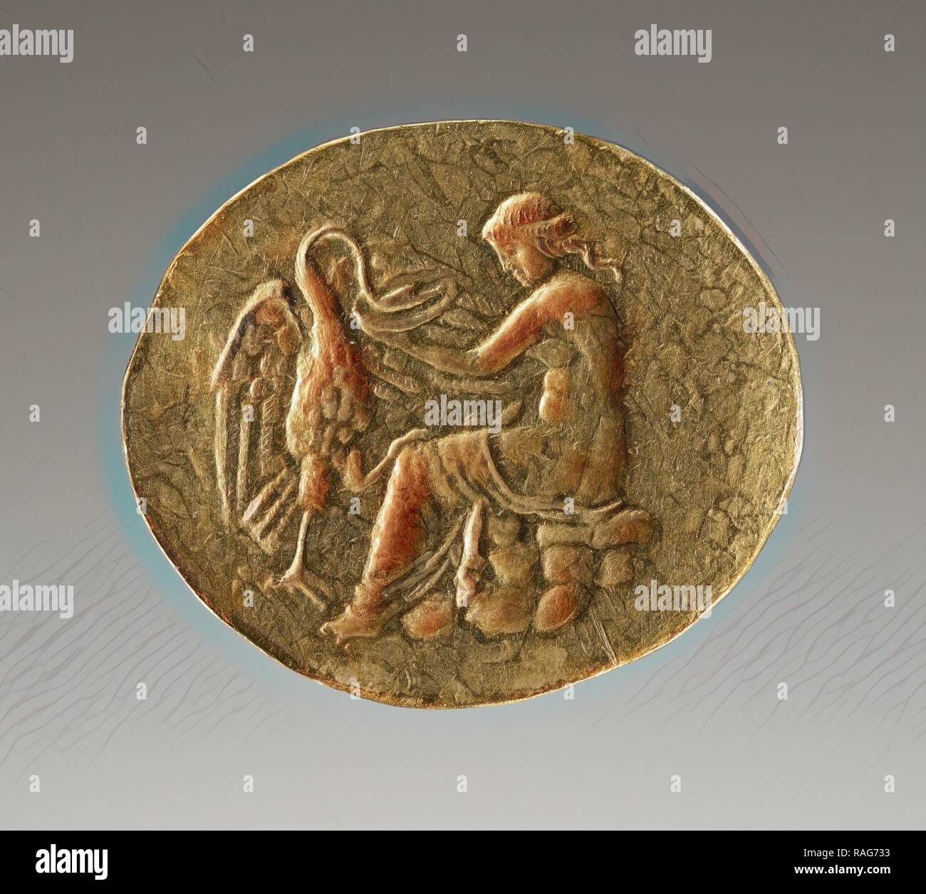 Ring (Leda and the Swan), about 300 B.C, Gold, 2.1 × 1.9 cm (13,16 × 3
