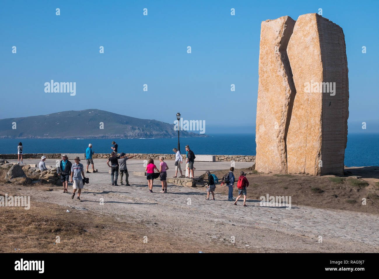 Memorial for the oil tanker disaster of the MV Prestige in 2002, in ...