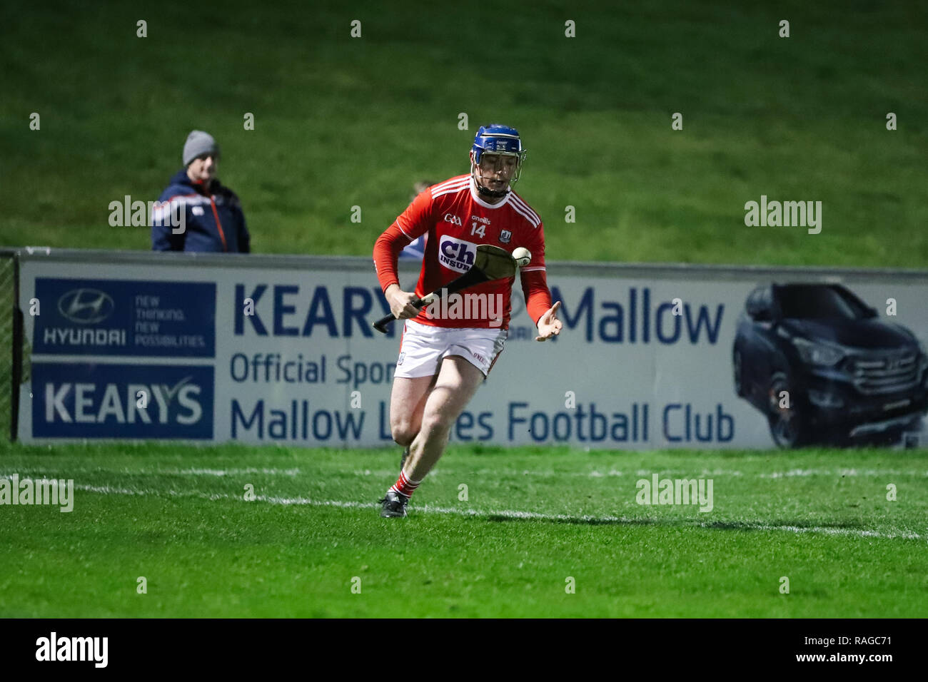 Co-Op Superstores Munster Hurling League 2019 match between Cork and Waterford at Mallow GAA Sports Complex. Stock Photo