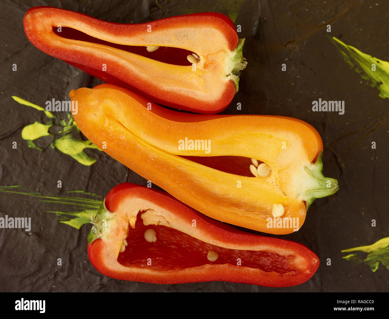 Mini Capiscum, sweet pepper food still-life photograph Stock Photo - Alamy