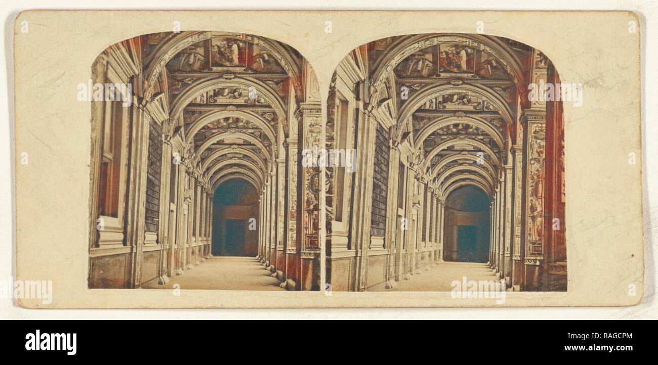 SMALL 1909 map VATICAN PALACE South wing Sistine Chapel Raphael/'s Loggia Stanze