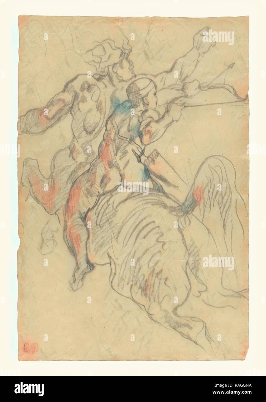 The Education of Achilles, Eugène Delacroix (French, 1798 1863