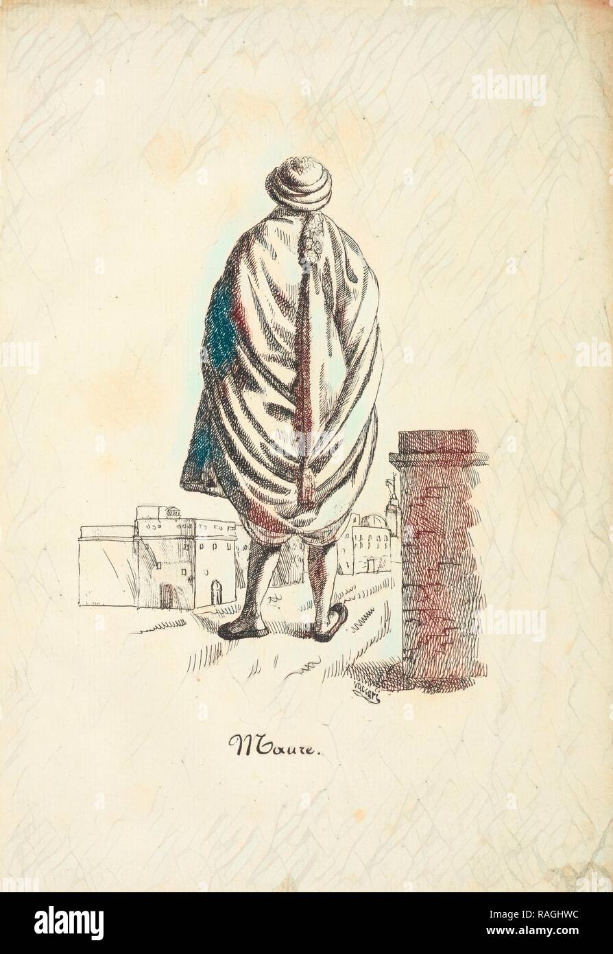 Album africain: collection de 24 costumes lithographies au trait, d