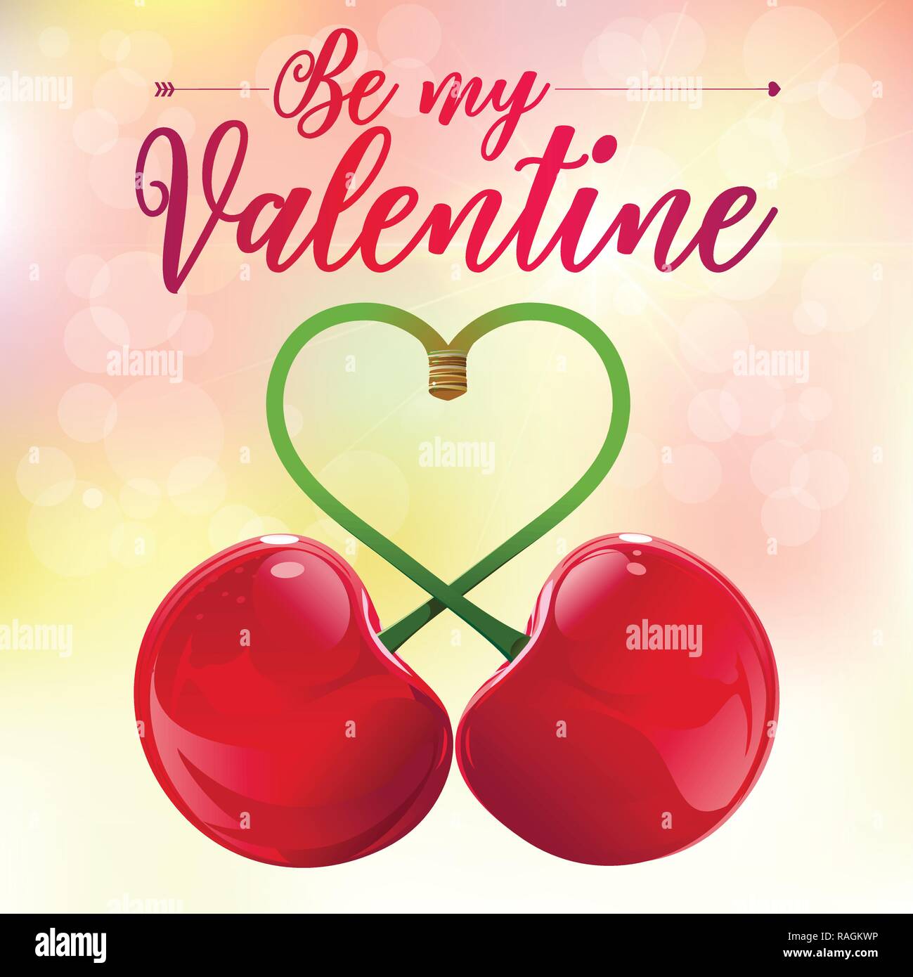Colorful valentines day greeting Stock Vector Images - Alamy