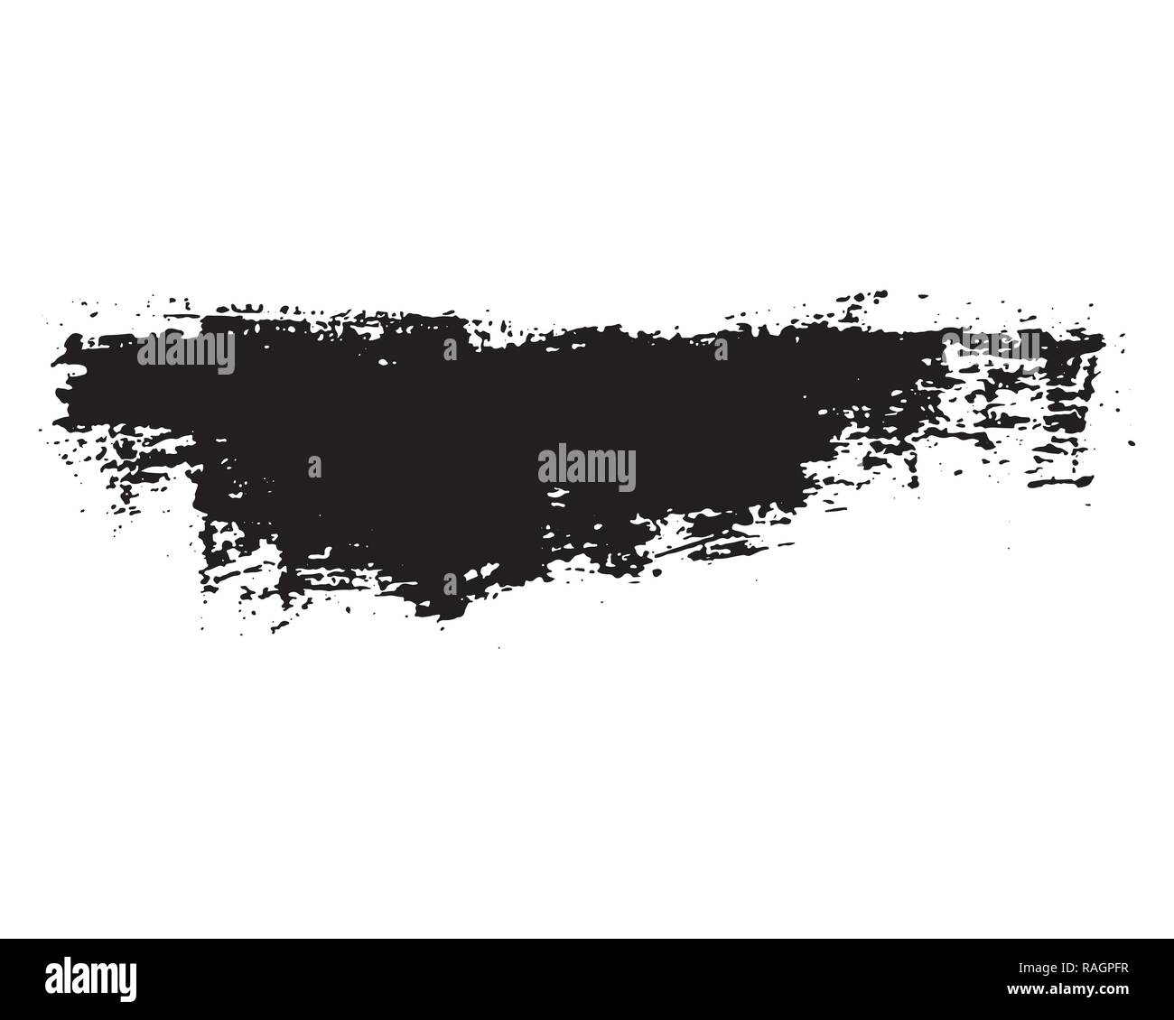 Brush strokes Set hand drawn grunge texture vector illustration ...