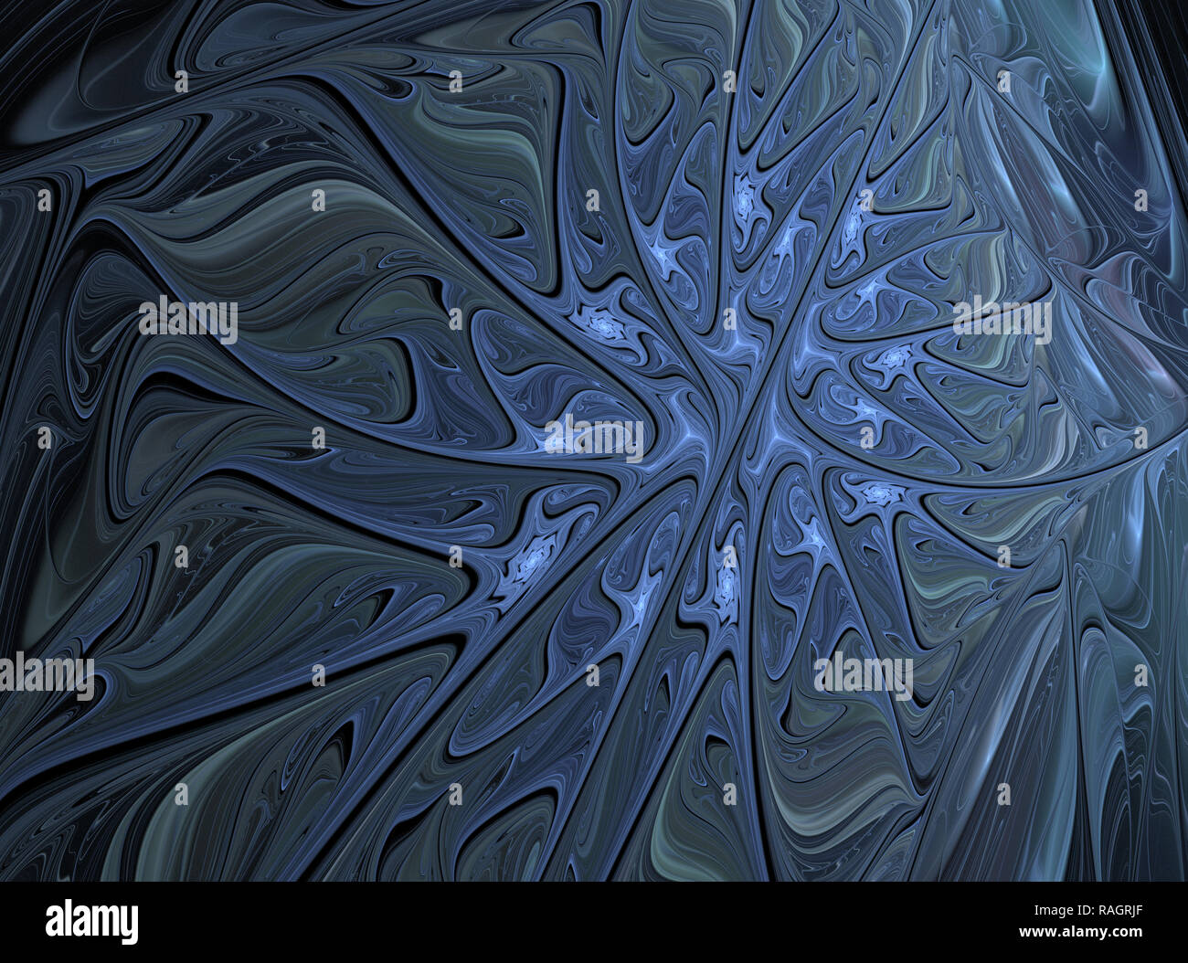 Beautiful fractal flower. Computer generated graphics. Abstract floral ...