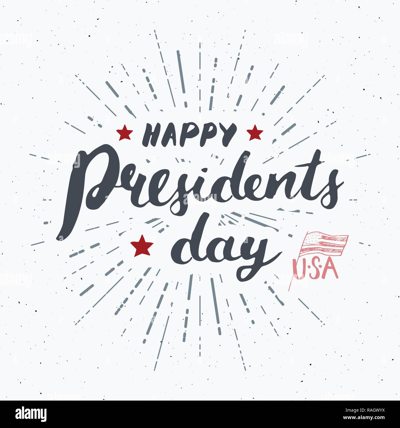 Happy President S Day Vintage Usa Greeting Card United States Of