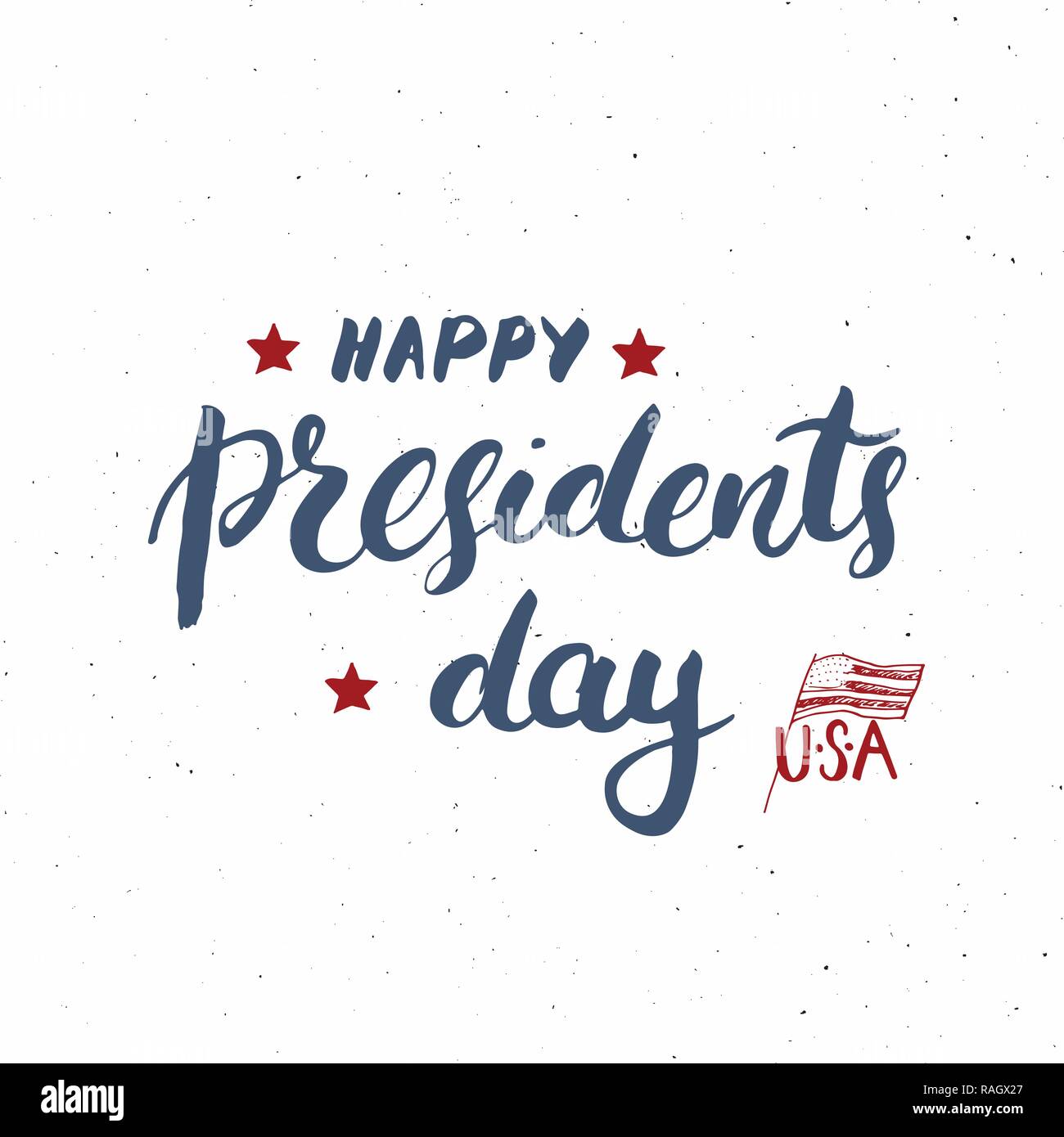 Happy President S Day Vintage Usa Greeting Card United States Of