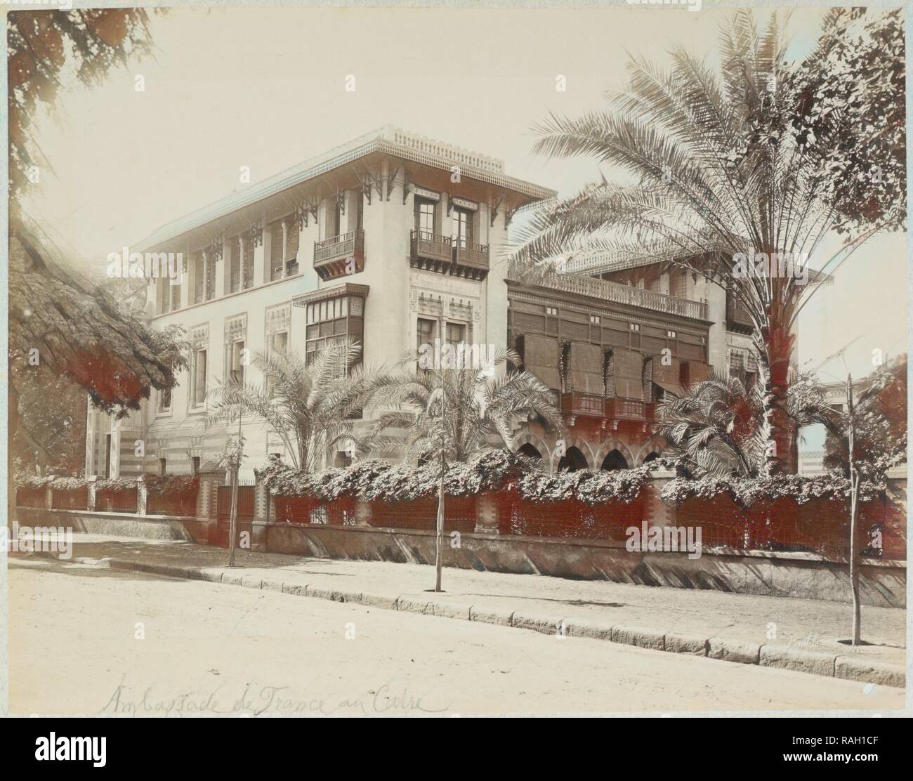 Ambassade de France au Caire, Basse Egypte Janvier 1906, Travel albums from Paul Fleury's trips to Switzerland, the reimagined Stock Photo