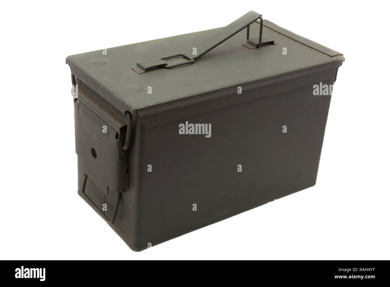 Green ammo box Stock Photo