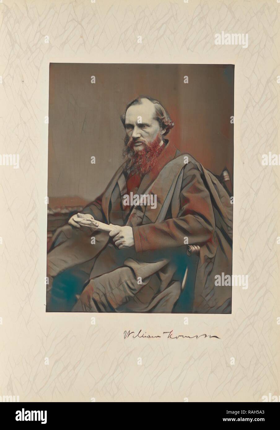 Sir WIlliam Thomson, LL.D., D.C.L, Professor of Natural Philosophy, Thomas Annan (Scottish,1829 - 1887), Glasgow reimagined Stock Photo