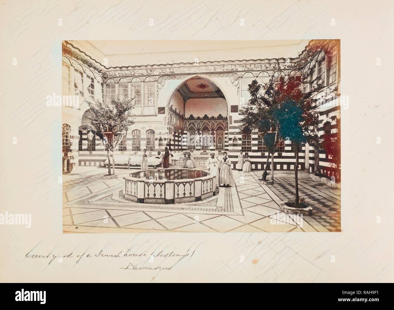 Damascus, Courtyard of a Jewish house (Lesbony's), Damascus