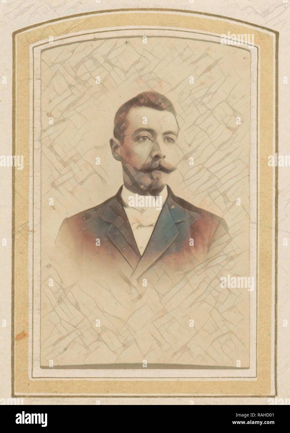 Portrait of a man with a mustache, a goatee, a jacket and a tie, P.W ...