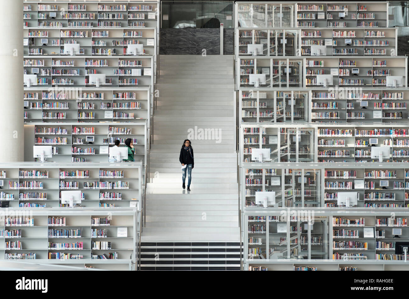 New Qatar national Library in Education City, Doha, Qatar. Architect