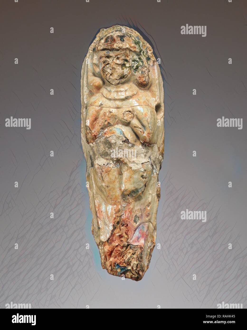 Figure of Astarte, perhaps Northern Syria, Syria, mid-2nd millennium B.C, Glass, 7.2 cm (2 13,16 in.). Reimagined Stock Photo