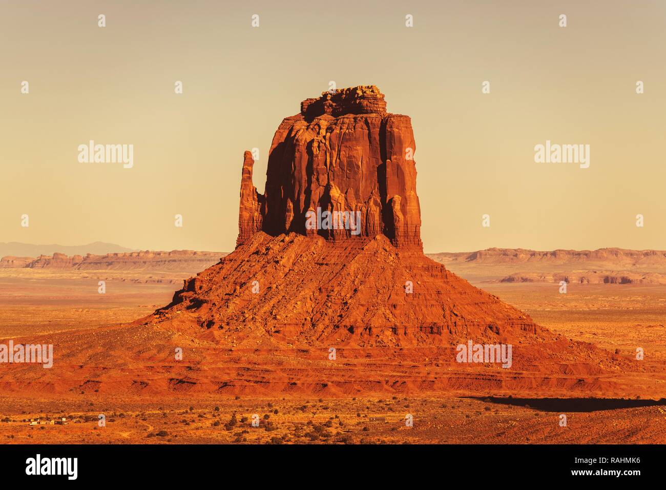 Arizona Sandstone Formation in the Monuments Valley. United States of America. Stock Photo