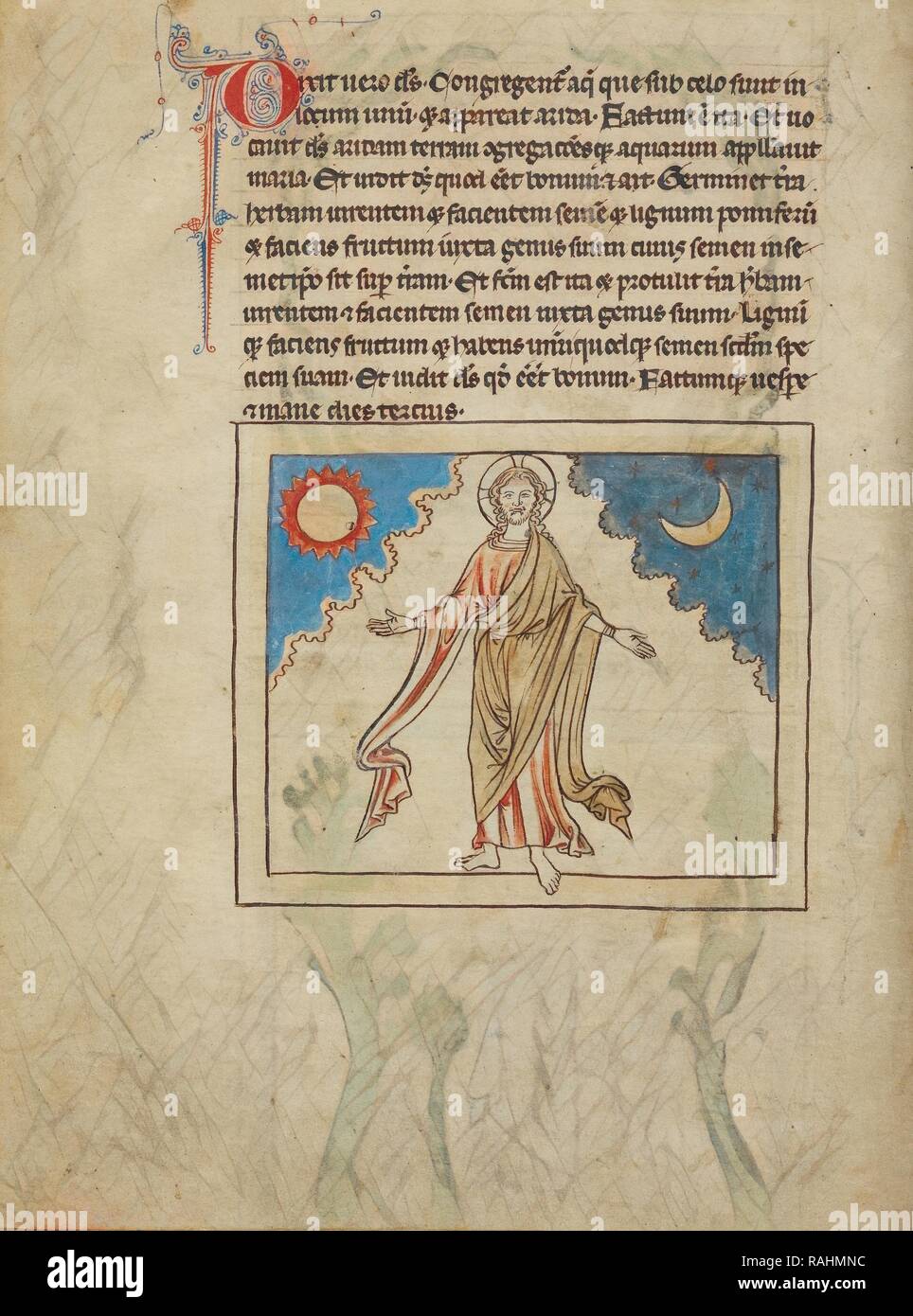 The Creation Of The Sun Moon And Stars England About 1250