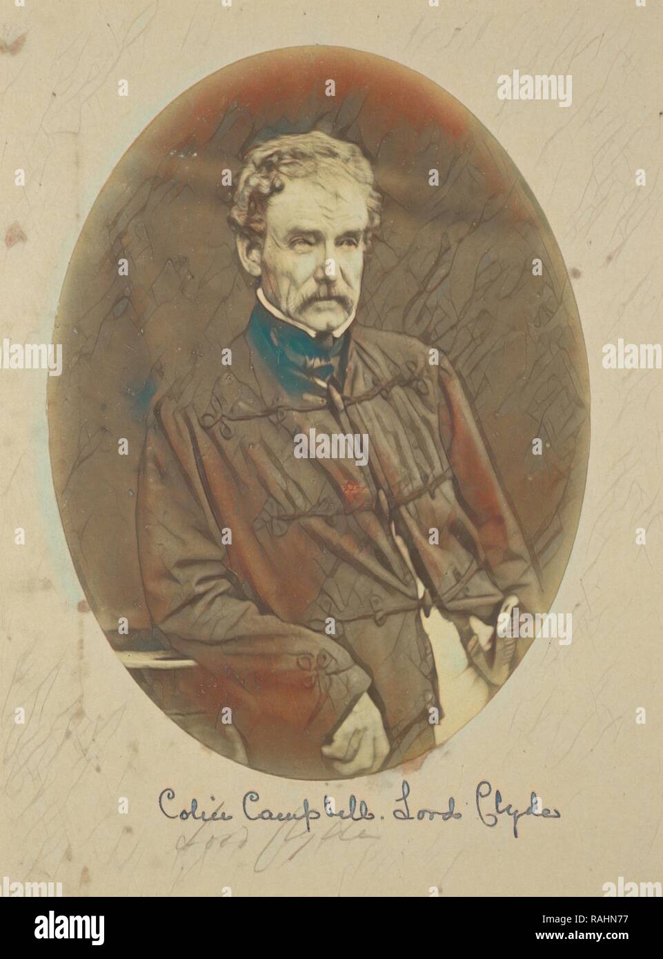 Portrait of Sir Colin Campbell Lord Clyde, Commander-in-Chief in India, Felice Beato (English, born Italy, 1832 reimagined Stock Photo