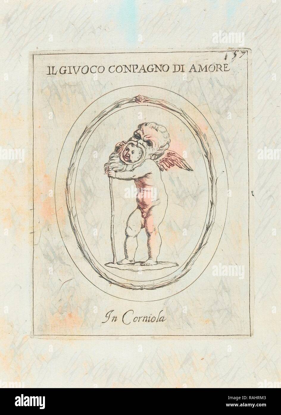 Il Givoco Conpagno Di Amore: In Corniola, Le gemme antiche figurate, Agostini, Leonardo, 1593-ca. 1670, Bellori reimagined Stock Photo
