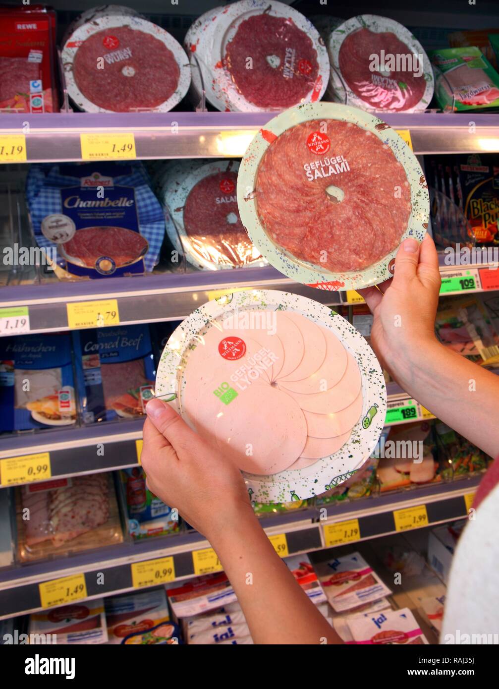 Meat meats deli sliced packaged hires stock photography and images Alamy