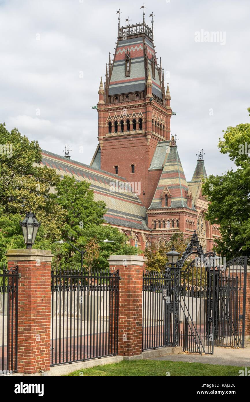 Sanders Theater, Park Harvard Yard, Harvard University, Cambridge, Massachusetts, USA Stock Photo