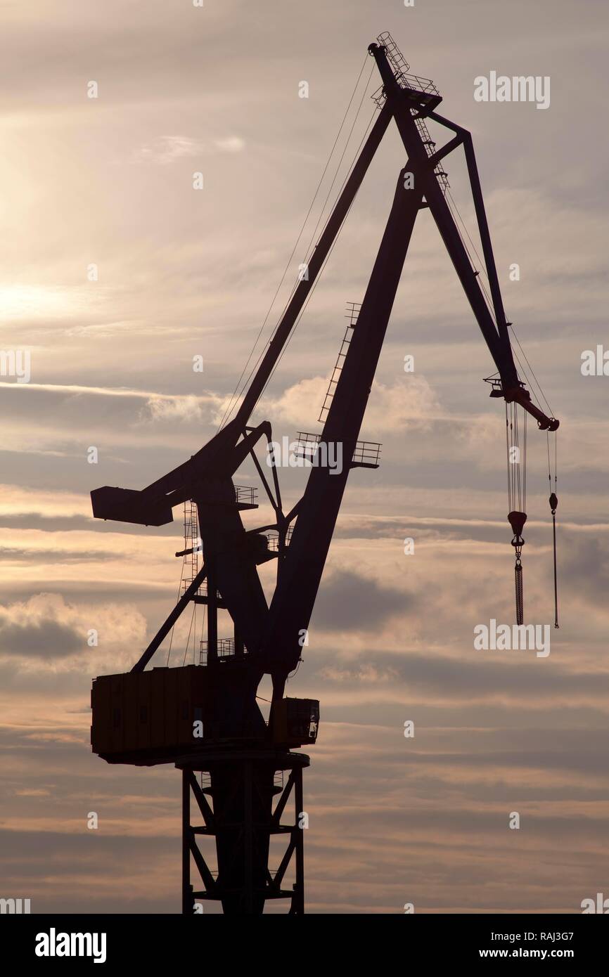 Shipping crane, Port of Hamburg, Hamburg, PublicGround Stock Photo