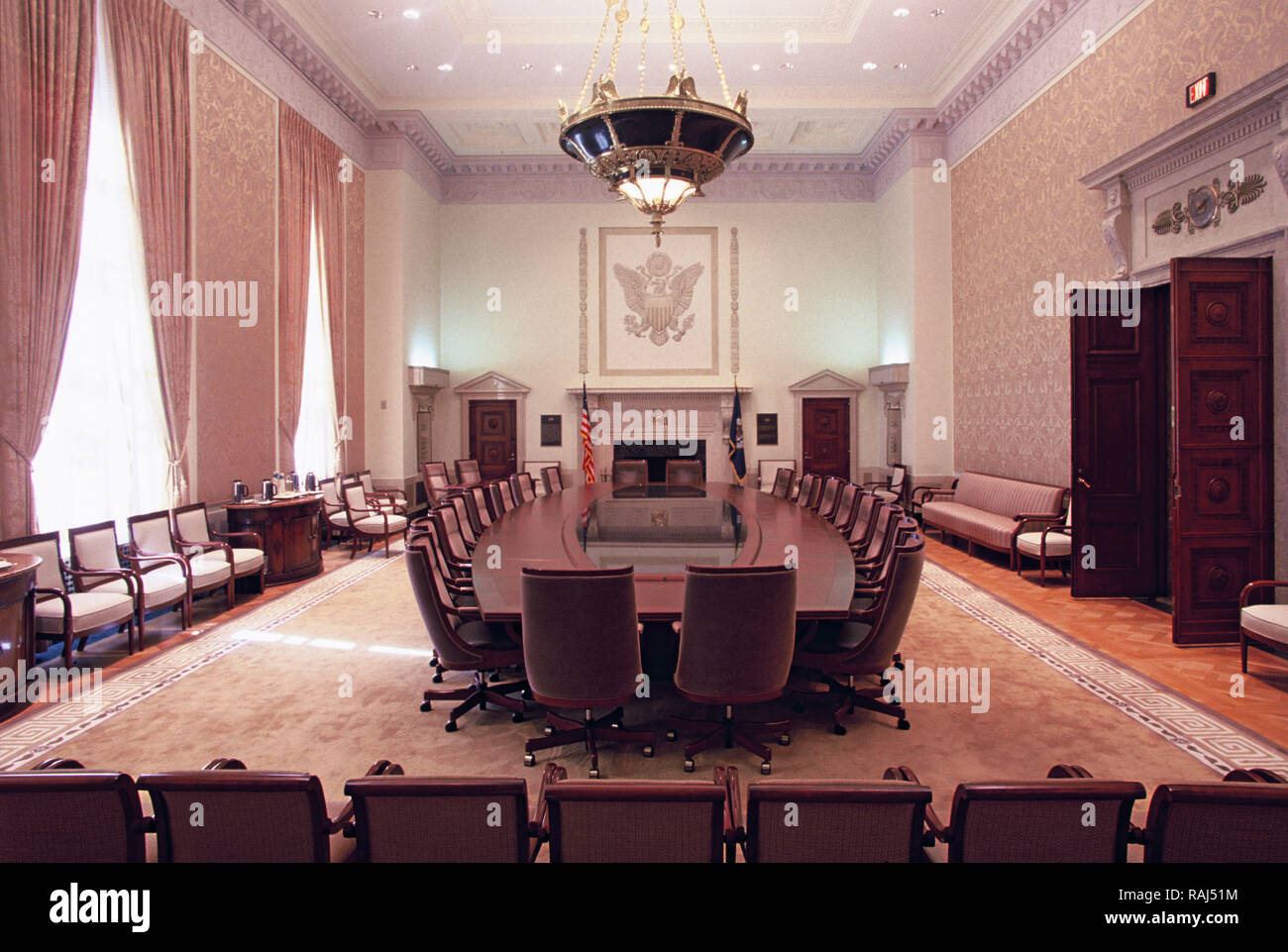 Washington Dc The Board Room Of The Federal Reserve Board