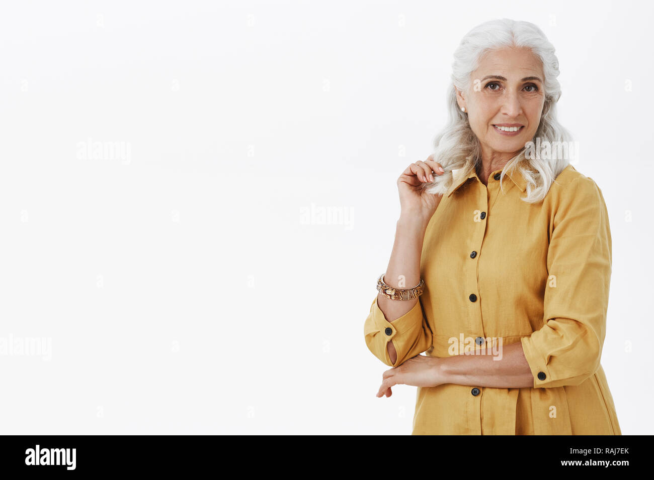 Portrait Of Fashionable Elegant And Confident Old Woman With