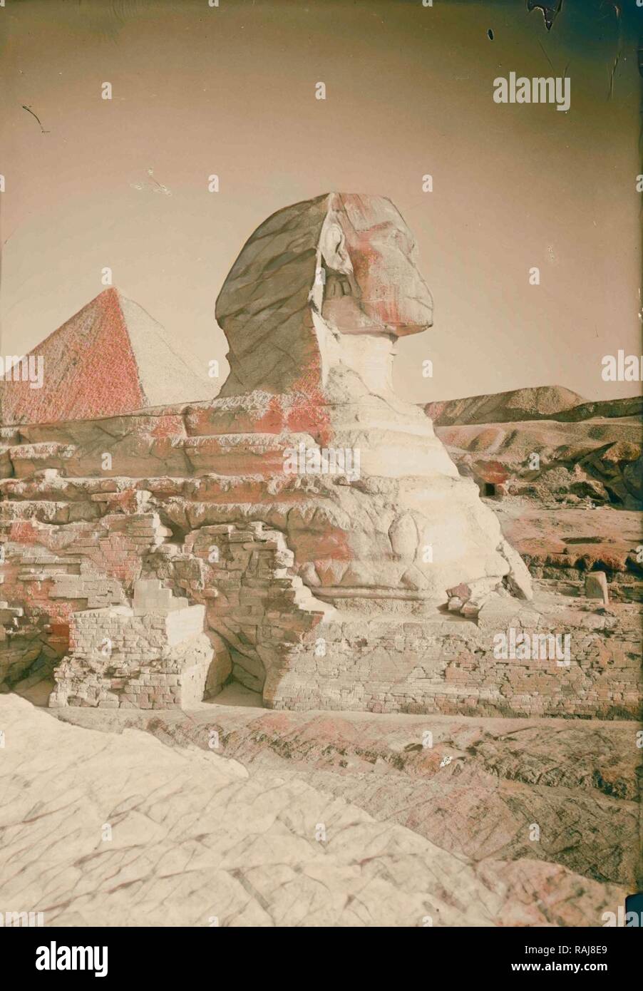 Le Sphinx, et les pyramides de Mykerinos, Kheops et Chephren - Louvre site des