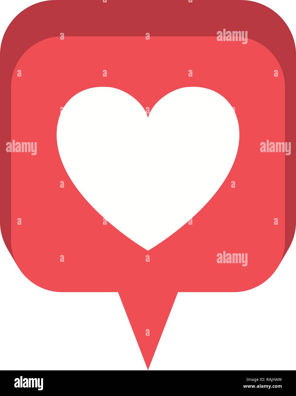 speech bubble with heart isolated icon Stock Vector Image & Art - Alamy