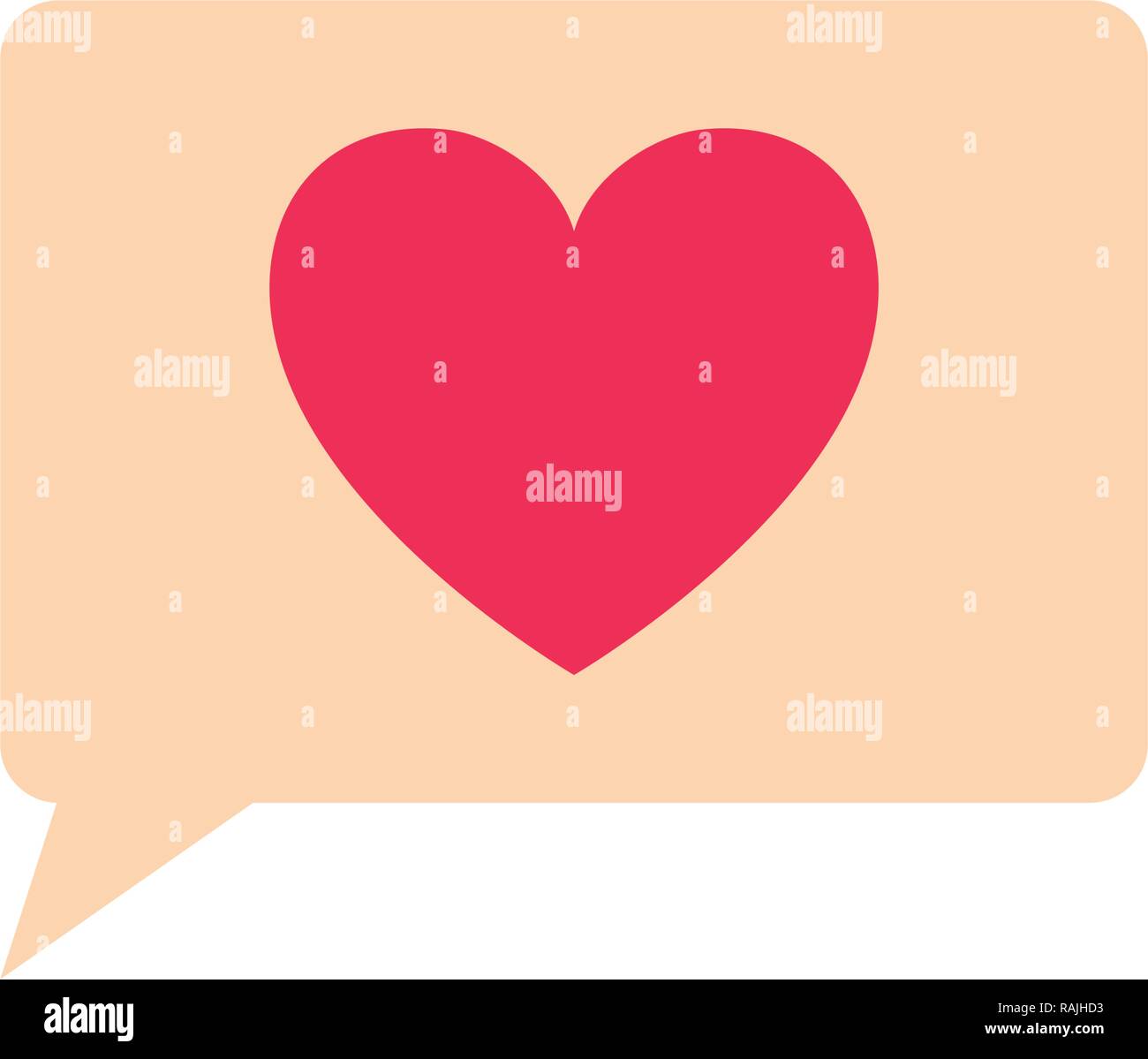 speech bubble with heart isolated icon Stock Vector Image & Art - Alamy