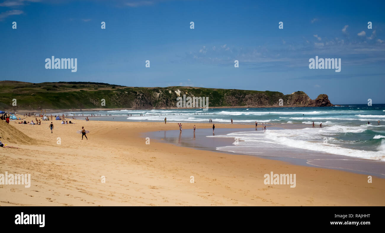 Australian surf beach in Philip Island , Australia Stock Photo