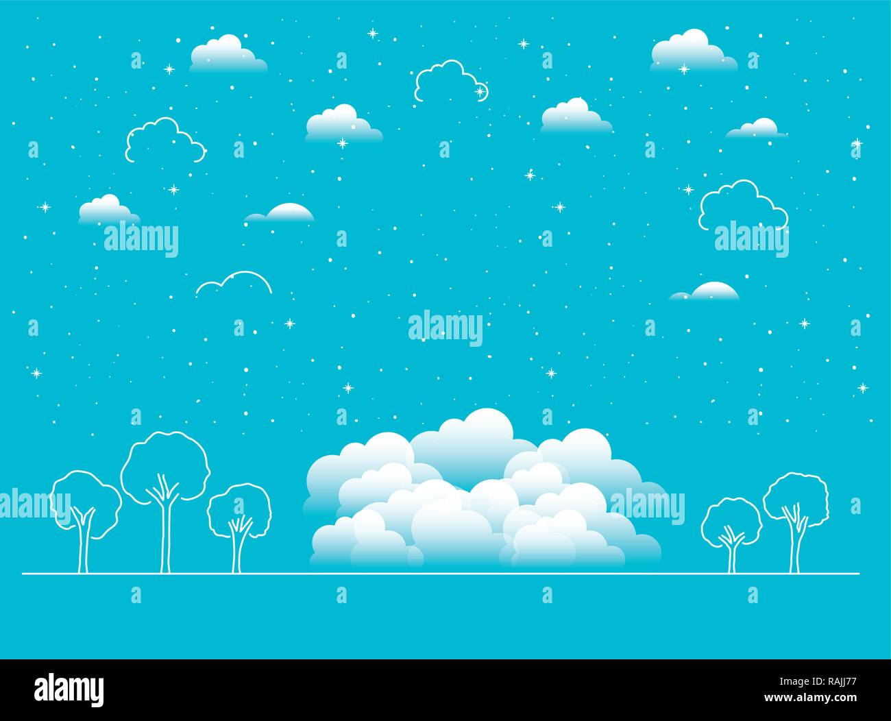 cloudy landscape isolated icon Stock Vector Image & Art - Alamy