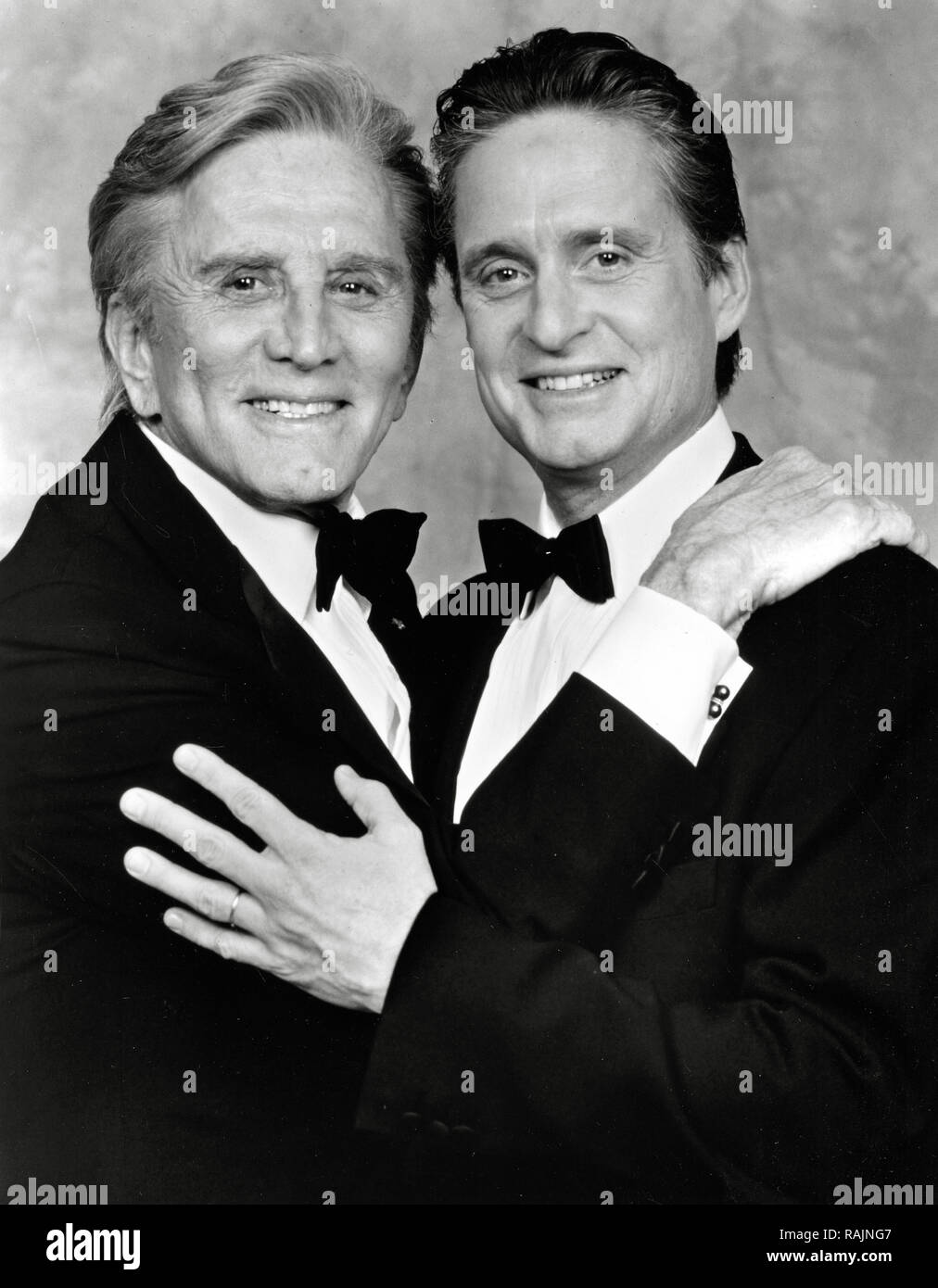 Publicity photo of Kirk Douglas, Michael Douglas,  circa 1992    File Reference # 33636 888THA Stock Photo