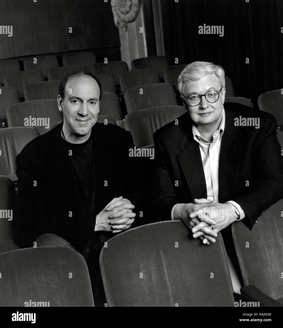 Publicity photo of Gene Siskel, Roger Ebert, circa 1995 File Reference