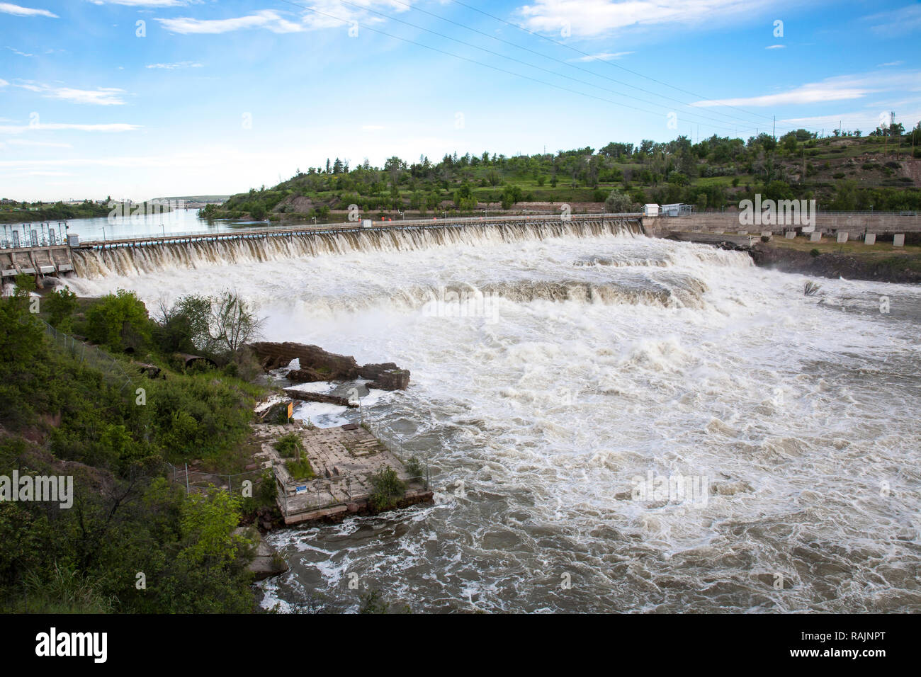 Black Eagle Falls and Missouri River, Great Falls, MT Stock Photo Alamy