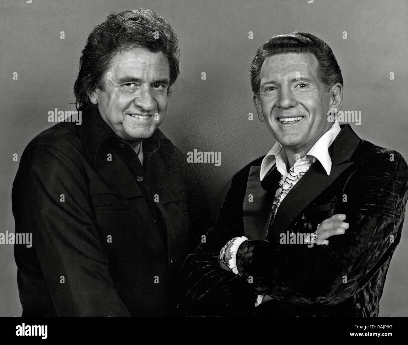 Publicity photo of Johnny Cash, Jerry Lee Lewis,  circa 1972    File Reference # 33636 994THA Stock Photo