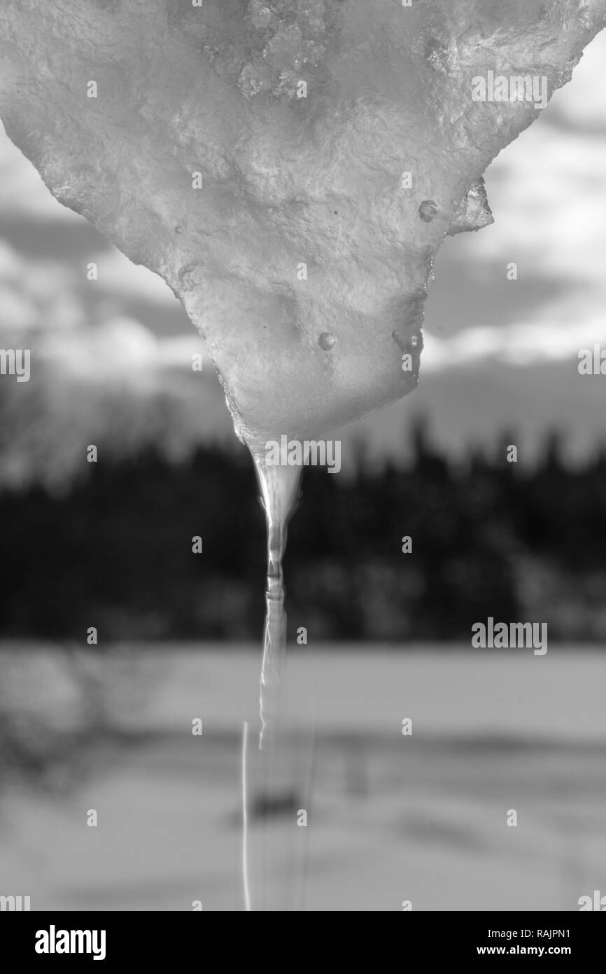 Snow Melts As Temperatures Warm After Storm Subsides Stock Photo Alamy