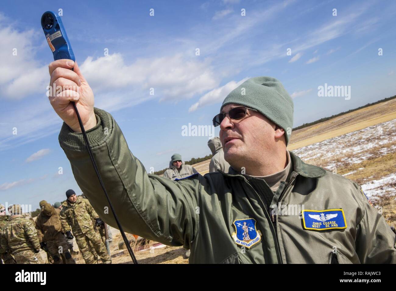 Master Sgt. Chris Coarse, drop zone control instructor, 166th Airlift
