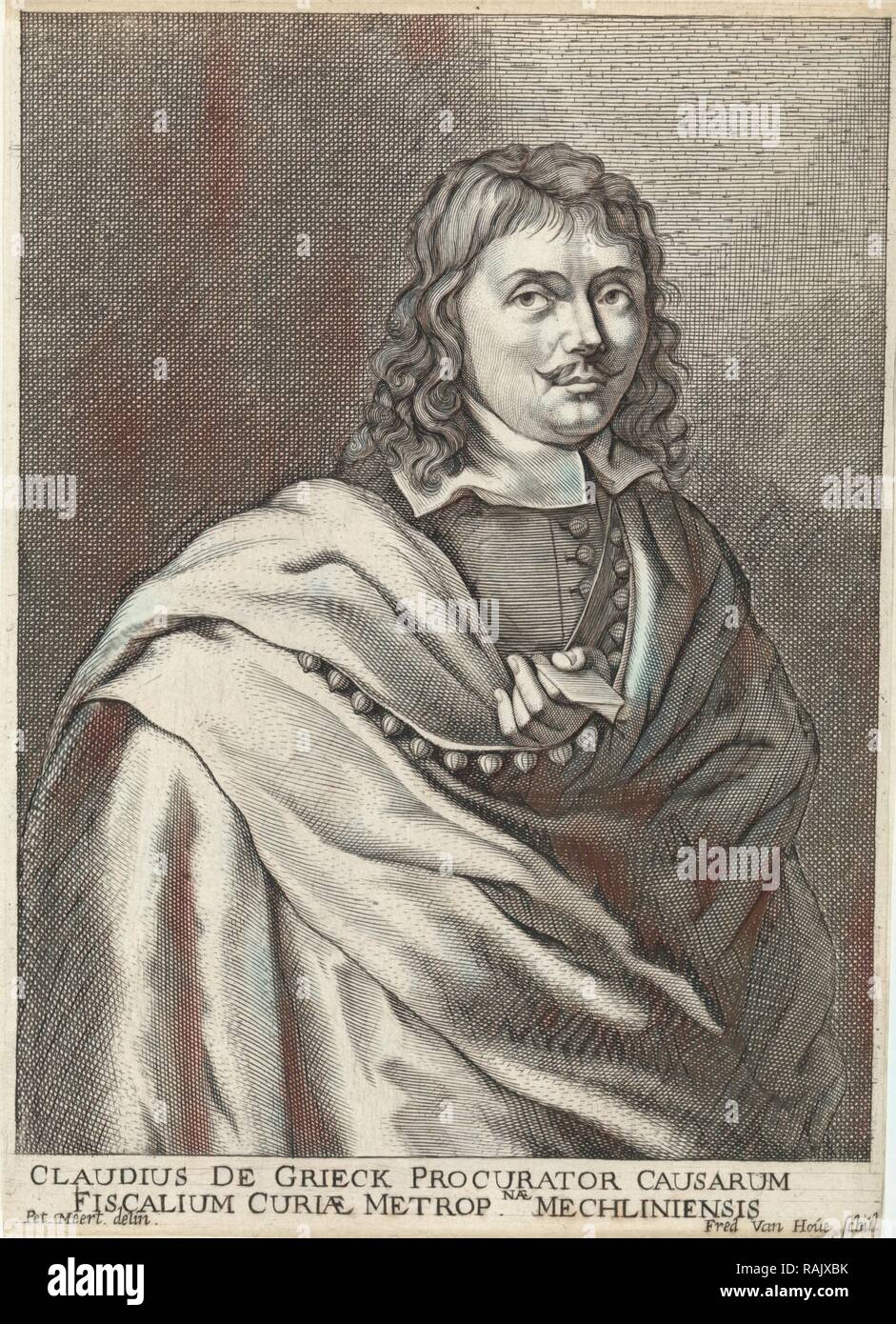 Portrait of Claudius the Grieck, Frederick Hendrick van den Hove, 1643 ...