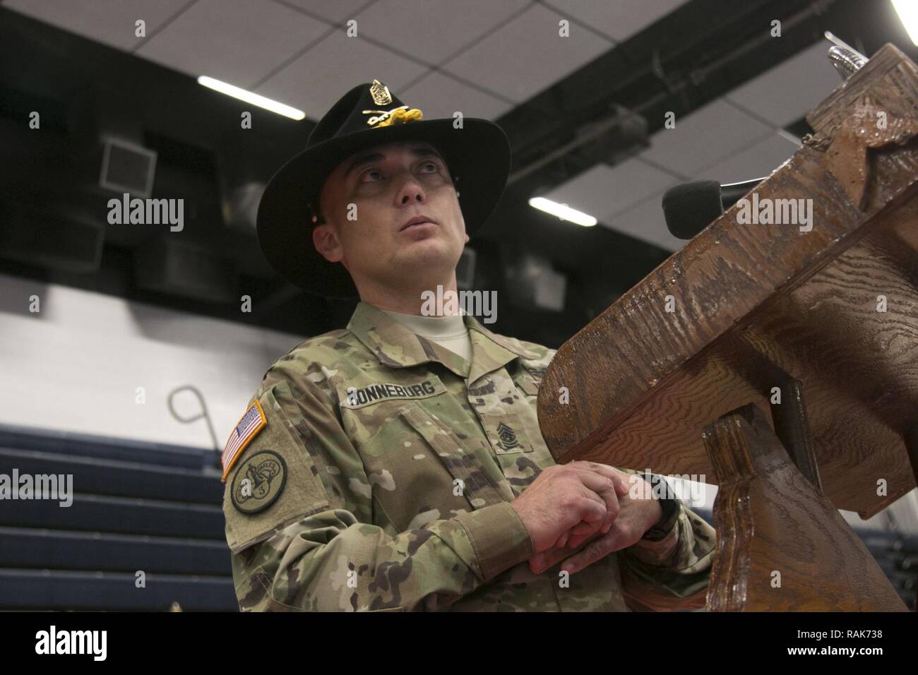 Command Sgt. Maj. Alfred Ronneberg, the brigade command