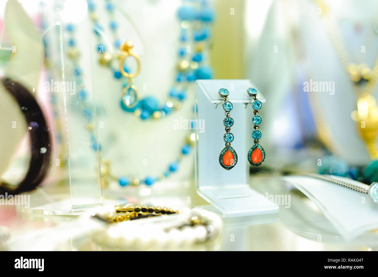 Silver jewelry inside shop hi-res stock photography and images - Alamy