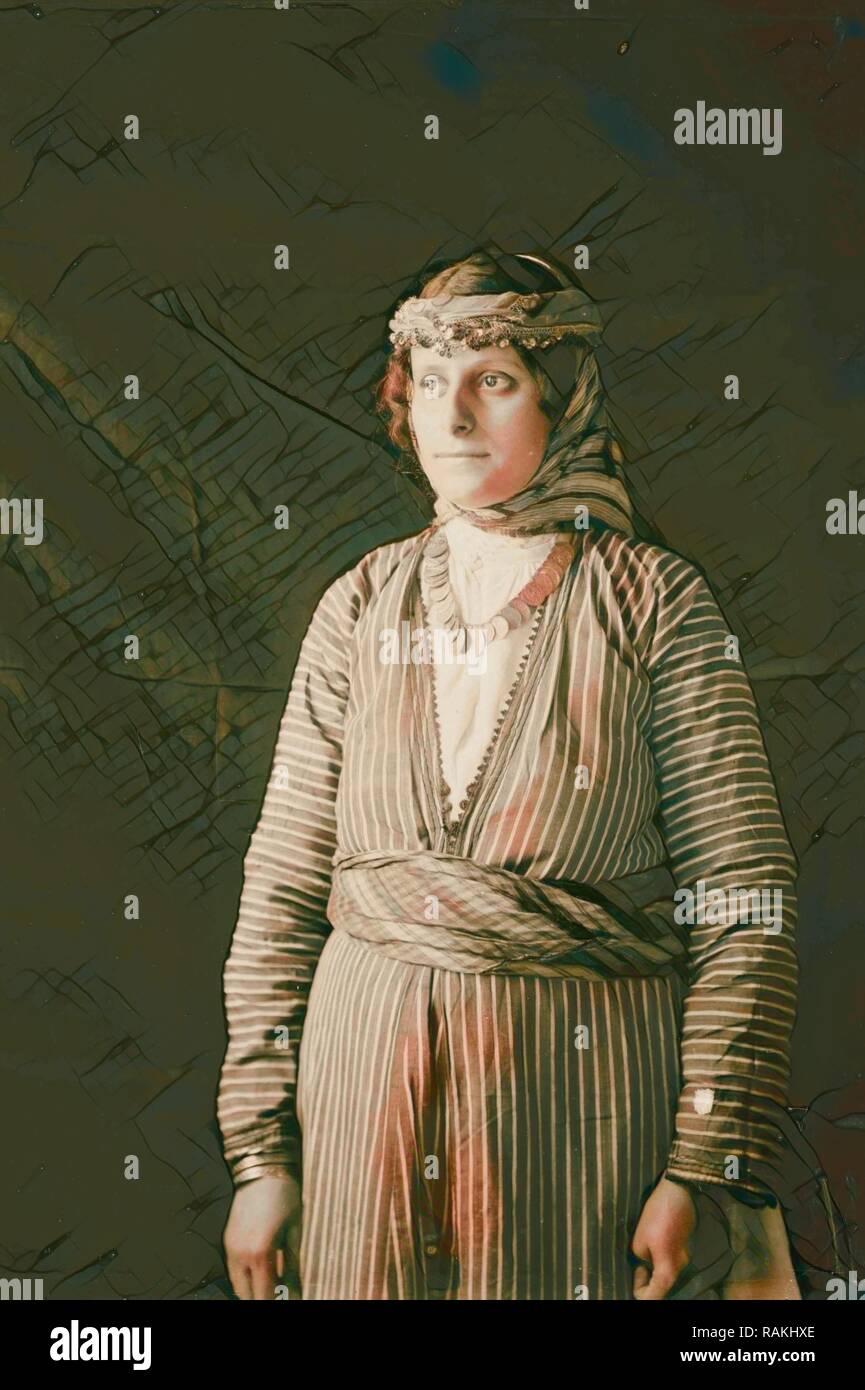 Woman of Nazareth. 1898, Israel, Nazareth. Reimagined by Gibon. Classic