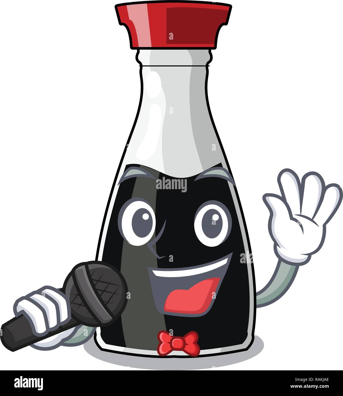 Singing soy sauce bottle in cartoon shape Stock Vector Image & Art Alamy