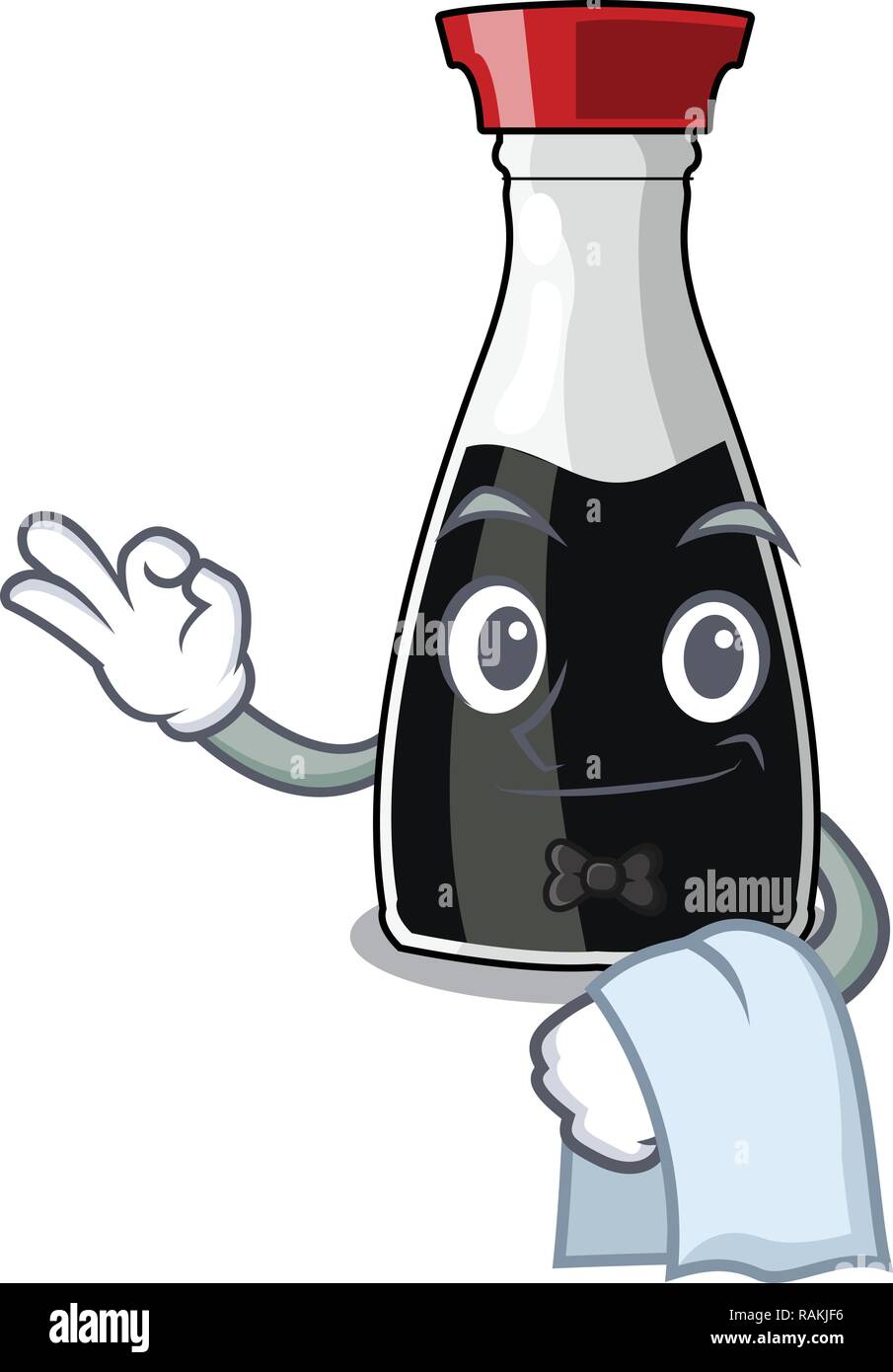 Waiter soy sauce bottle in cartoon shape Stock Vector Image & Art Alamy