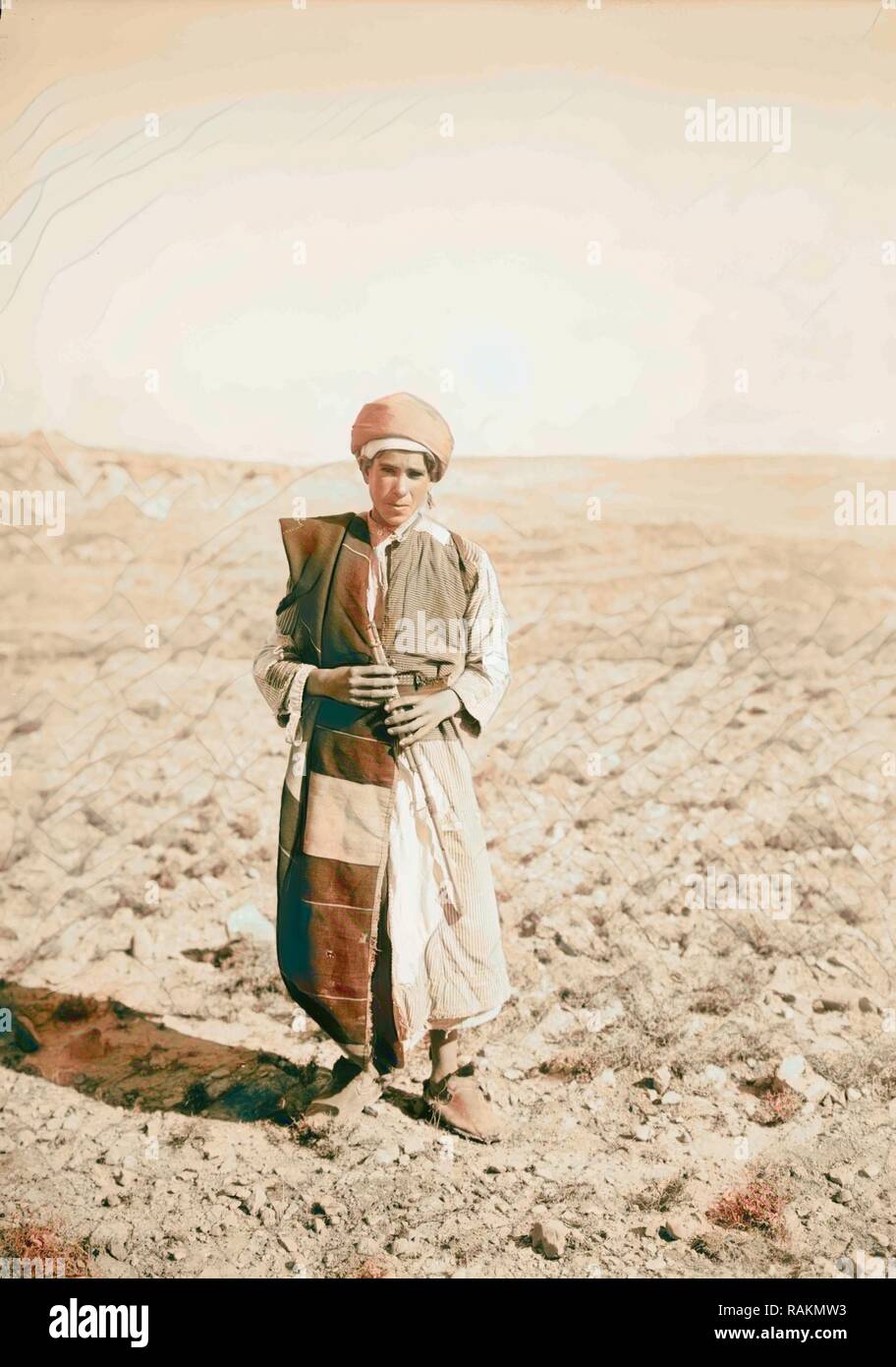 Palestinian Flute Shepherds playing flute 1898, Middle East, Israel and/or Palestine ...
