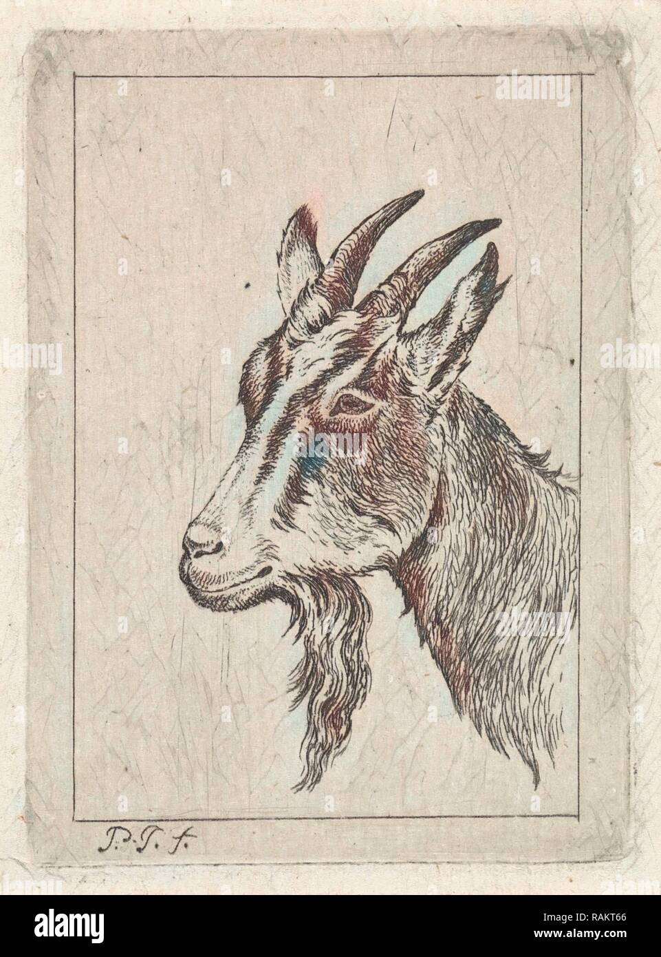 Goats head, Pieter Janson, 1780 1851. Reimagined by Gibon. Classic