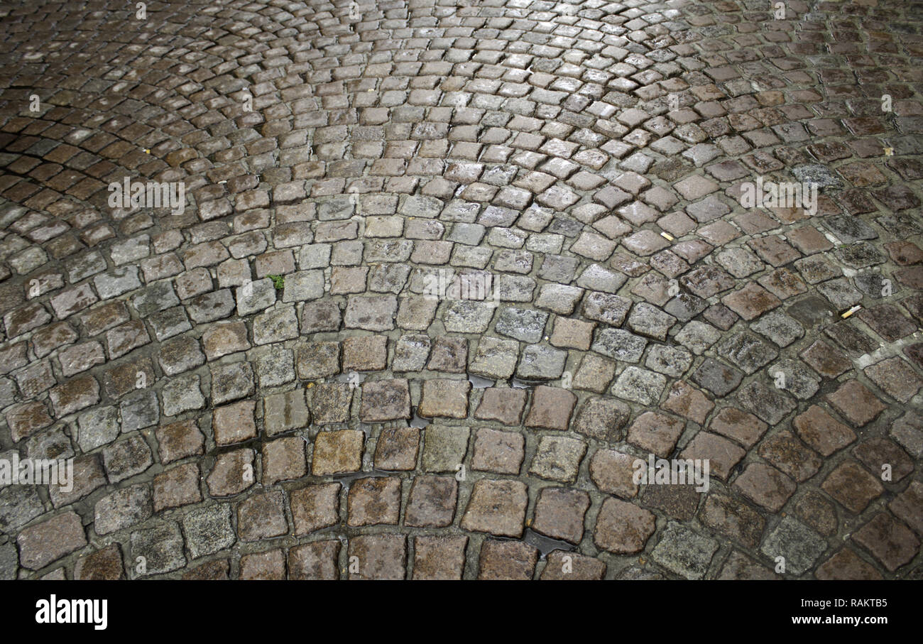 Flooring stone floor tiles in city street, construction Stock Photo Alamy